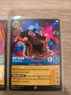 Stich 166 Rapunzel 101 Ratigan 167 3card Reign of Jafar Legendary Disney Lorcana - Image 1