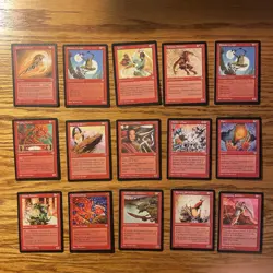 MTG: Vintage ‘95 Mirage 124 Different Card Lot - All Colors, Artifacts, Land LP - Image 2
