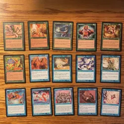 MTG: Vintage ‘95 Mirage 124 Different Card Lot - All Colors, Artifacts, Land LP - Image 5