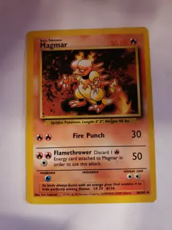 MAGMAR - Base Set - 36/102 - Uncommon - Pokemon Card - Unlimited Edition - MP - Image 1