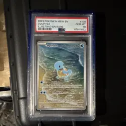 Pokemon Squirtle 170/165 Scarlet & Violet Illustration Rare Holo PSA 10 - Image 1