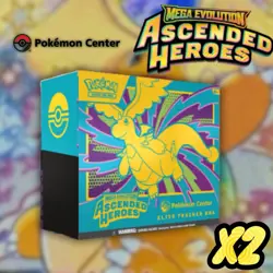 Pokemon TCG: Mega Evolution Ascended Heroes Pokemon Center ETB x2 - Image 1