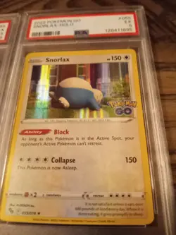 Lot Of 2 Slabs 2022 Pokemon Go Snorlax 055 Rev Foil And Holo Psa 5 Graded - Image 4