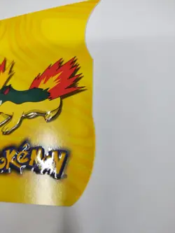 Mint/Nm 2001 Pokemon Topps Quilava Johto Series 1 Die Cut Embossed 5 of 15 Gloss - Image 2