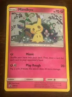 Mimikyu SM163 Pokemon Sun & Moon Promo Holo Rare SWIRL - Image 1