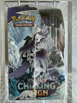 pokemon chilling reign booster box W/ Acrylic Case - Image 3