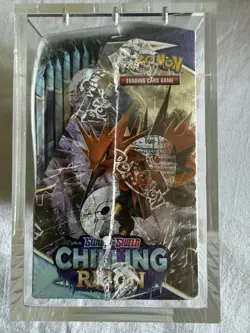 pokemon chilling reign booster box W/ Acrylic Case - Image 5