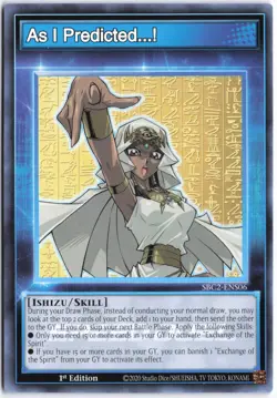 Yugioh - As I Predicted...! SBC2-ENS06 1st Edition - Speed Duel: Battle City Fin - Image 1