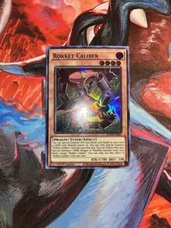 Yugioh! Rokket Caliber BODE-EN001 Ultra Rare 1st Edition Light Play - Image 1