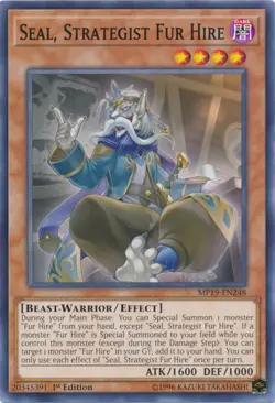 Seal, Strategist Fur Hire - MP19-EN248 - Common - 1st Edition - Lightly Played - Image 1