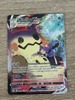 Pokemon Mimikyu VMAX Holo Ultra Rare TCG Card Trainer Gallery #TG17 - Image 1