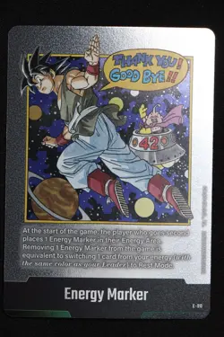 Goku Energy Marker E-90 Silver Manga Booster 02 Dragon Ball Card English Goku - Image 1