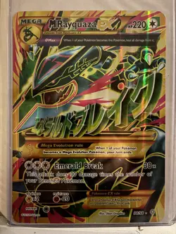 Mega M Rayquaza EX Jumbo/Oversized Card 98/98 Full Art Holo - Image 1