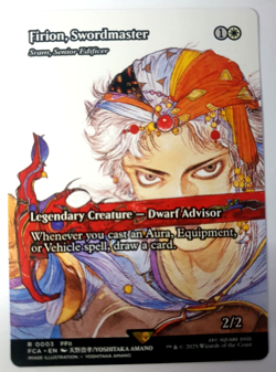 Firion, Swordmaster (Sram) - Borderless Rare - MTG Final Fantasy - 0003 NM - Image 1