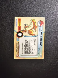 Carte Pokemon Galopa 78 Serie 2 TOPPS Francais - Image 2