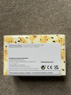 New Pokemon TCG: Pikachu Allover Double Deck Box 2022 Pokemon Center Exclusive - Image 2