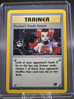 1999 Pokemon TEAM ROCKET, ROCKET'S SNEAK ATTACK HOLO 16/82 - Image 1
