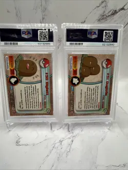 1999 Topps Series 1 Pokemon Diglett Dugtrio Sequential PSA 9 - Image 4