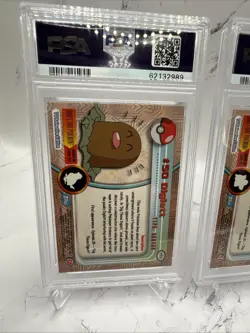 1999 Topps Series 1 Pokemon Diglett Dugtrio Sequential PSA 9 - Image 5