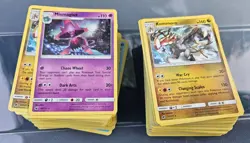 Lot 150 Crimson Invasion 2017 Pokemon Cards - Rare, Uncommon, and Common - Image 1
