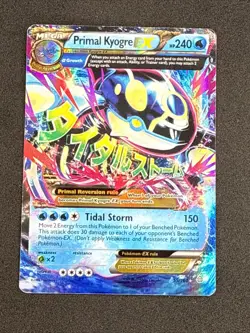 Pokemon Primal Kyogre EX Full Art Holo 55/160 2015 English 240 MP Card - Image 1