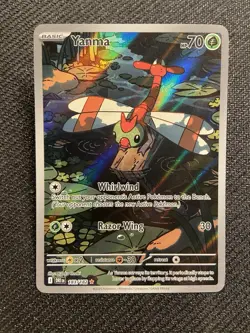 Pokemon TCG Yanma Destined Rivals Full Art Rare Card 183/182 - Image 1