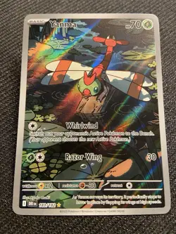 Pokemon TCG Yanma Destined Rivals Full Art Rare Card 183/182 - Image 2