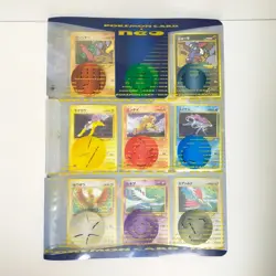 Pokemon Card Neo Premium File 3 Complete lot 9 Set Japanese Lugia Ho-Oh Celebi - Image 1