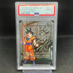 PSA10 Son Goku Energy Marker E01-01 Dragon Ball Super Card Game Fusion World - Image 1