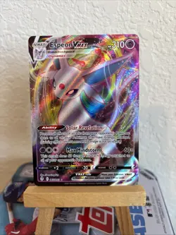 Espeon VMAX Holo Ultra Rare Pokemon TCG Card Evolving Skies 065/203 - Image 1
