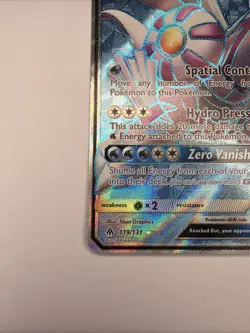 Pokemon Palkia GX TCG Full Art Holo Card 119/131 Sm-Forbidden Light - Image 4