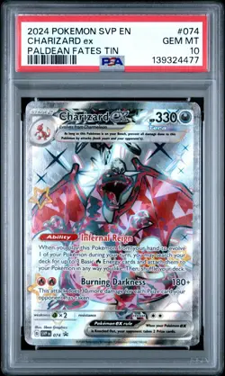 PSA 10 Charizard ex 074 - Scarlet & Violet Promo Pokemon Card - Pokemon TCG - Image 1