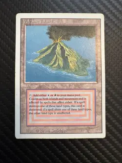 Volcanic Island (English) Dual Land - Magic The Gathering (MTG Revised Edition) - Image 1