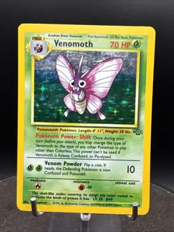 Pokemon TCG Venomoth Jungle 13/64 Holo Unlimited Holo Rare - Image 1