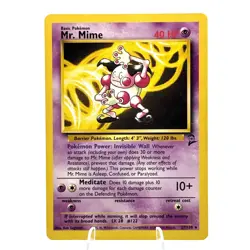 Pokemon Mr. Mime Base Set 2 #027/130 Rare,Vintage TCG - Image 1
