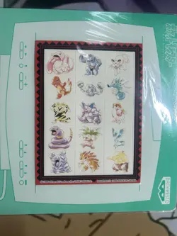 1996 Pokemon Banpresto Jumbo Sticker Sheet Sealed, Charmander,Articuno,ect NM - Image 2