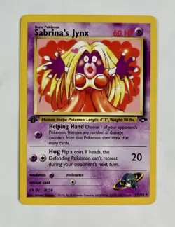 Sabrina's Jynx 2000 Pokemon Gym Challenge 1st Edition #57/132 * Light Play - Image 1