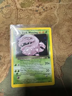 Pokemon TCG Dark Weezing 14/82 Team Rocket Holo Rare - Unlimited - WOTC Vintage - Image 1