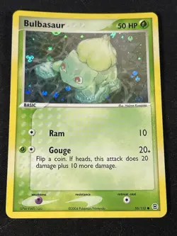 Pokemon TCG 2004 Bulbasaur Reverse Holo Card 55/112 Fire Red Leaf Green - Image 1