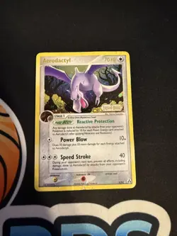 Pokemon Card - Aerodactyl Legend Maker 1/92 Reverse Holo Stamped DMG - Image 1