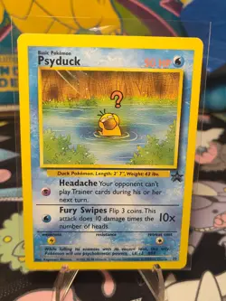 Pokemon Psyduck Promo Card 20 Basic 50 HP Wizards of the Coast 1999 English - Image 2