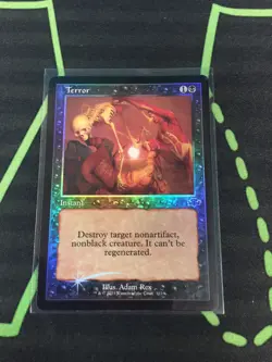 MTG Magic The Gathering Terror Foil DMR Retro Frame Black Instant Commander - Image 1