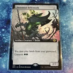 Perennial Behemoth (REGULAR) x1 - MTG The Brothers' War BRO #350 - Image 1