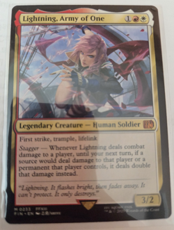 MTG, Lightning, Army of One-Final Fantasy Regular NM - Image 1