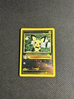Pokemon TCG Pichu 35 Wotc Promo Reverse Holo NM/NM- - Image 3