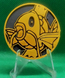 magikarp pokemon jumbo coin black gold - Image 1