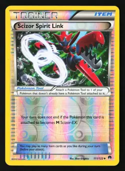 Pokemon TCG: Scizor Spirit Link Reverse Holo - XY - BREAKpoint - #111/122 - Image 1