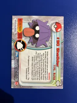 2000 Topps Pokemon #90 Shellder TV Animation Series 2 Blue Logo - Image 2