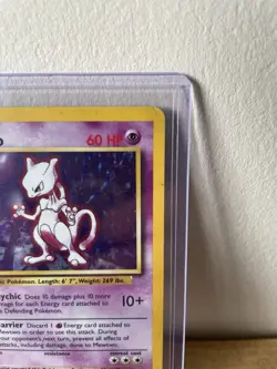 Pokemon TCG Mewtwo Base Set 10/102 Holo Unlimited Holo Rare - Image 3