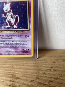Pokemon TCG Mewtwo Base Set 10/102 Holo Unlimited Holo Rare - Image 4